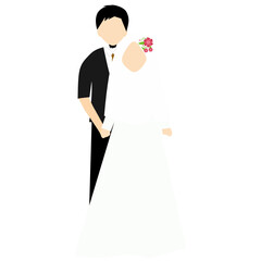 Muslim wedding couple