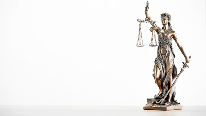 Legal and law concept statue of Lady  - obrazy, fototapety, plakaty