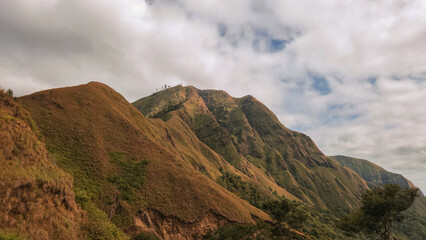 mountains in the morning