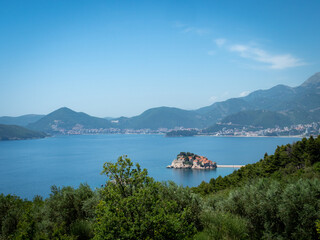 Obraz premium Sveti Stefan beach Montenegro