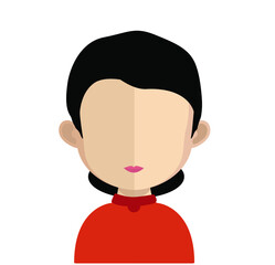 Abstract Girl Avtar Character.In fiction, a character is a person or other being in a narrative vector illustration. many uses for advertising, book page, paintings, printing, mobile wallpaper, mobile