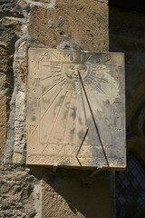 MIttelalterliche Sonnenuhr im Kloster Loccum in Niedersachsen