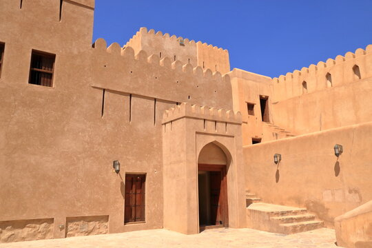 Nizwa fort in Oman historic building