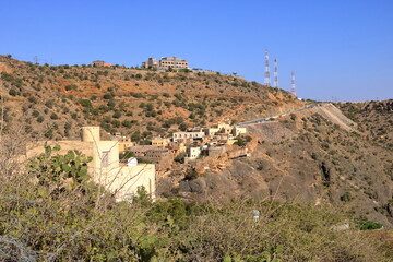 Fototapeta na wymiar View to Jebel Akhdar - Sayq Village in the oman