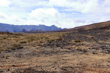 Teide National Park on Tenerife, with lava fields and the Teide volcano