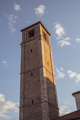Obraz premium beautiful view of San Daniele del Friuli in the province of Udine in Friuli Venezia Giulia home of raw ham
