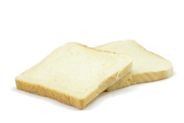 Toast bread isolated on white background