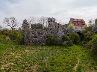 Fototapeta premium The Kyffhäuserkreis is a district in the north of Thuringia, known for its rich history and diverse landscape.