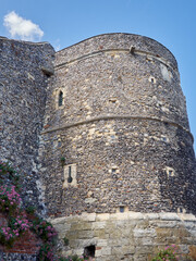 Obraz premium Close up of the Canterbury city walls. Kent, England, UK