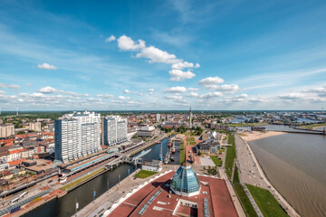 Obraz premium Blick von der Dachterrasse 