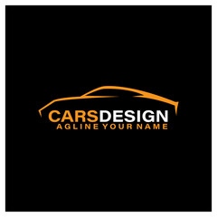 illustration of a cars design logo vector