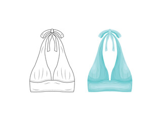 fashion product catalog uniforms mockup sketch vector illustration clothing silhouette icon model up