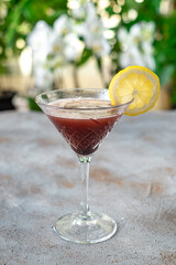 Cocktail with decorative