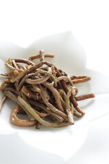 Korean food, seasoning mountain vegetable for healthy vegetarian side dish