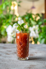 Cocktail with decorative