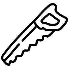 handdrawn handsaw icon