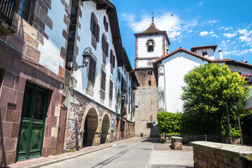 countryside town of baztan valley in navarre, Spain