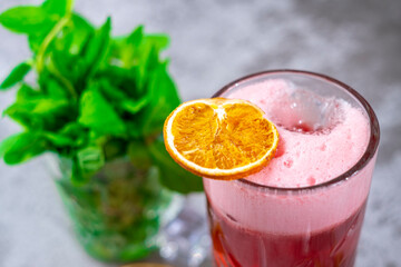 Cocktail with decorative