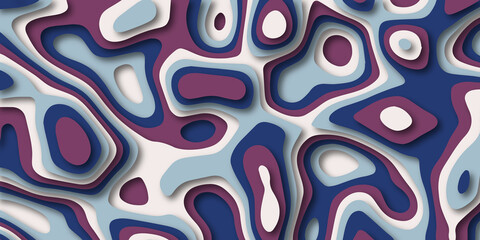 Trending modern abstract paper cut out background texture design. For web, wall paper, brochure and other pattern designs.>>Trendy abstract liquid background template with papercut out effect style.><