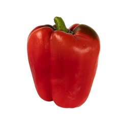 red bell pepper isolated on white background
