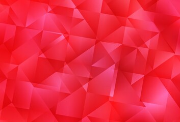 Fototapeta premium Light Red vector triangle mosaic template.