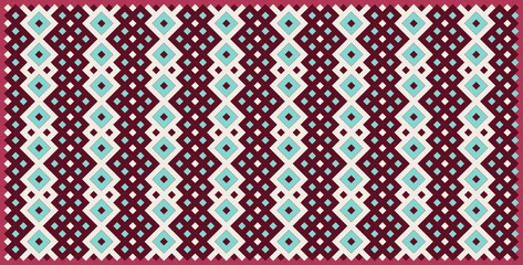 Fototapeta premium Multicolor truchet tiling connections illustration