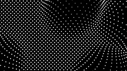 Dome-shaped protrusion part seine by stretching mesh for the illusion three-dimensional deformation of the surface. Screen media video trippy. Mesh LCD display. Scale size different hole space.
