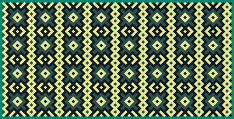 Multicolor truchet tiling connections illustration