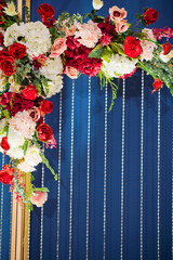 Obraz premium flower background, colorful background, fresh rose, backdrop wedding, bunch of flower 