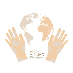 world vitiligo day june 25 vector illustration, suitable for web banner or card campaign