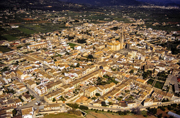 Obraz premium Binissalem. Mallorca. Comarca de Raiguer.Baleares.España.