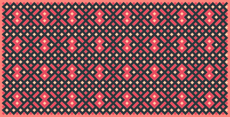 Multicolor truchet tiling connections illustration