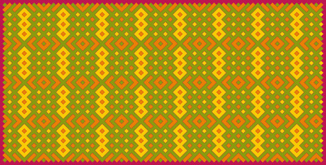 Multicolor truchet tiling connections illustration