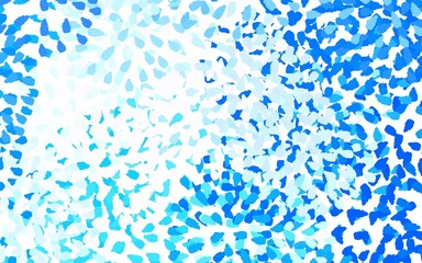 Light BLUE vector texture with abstract forms.