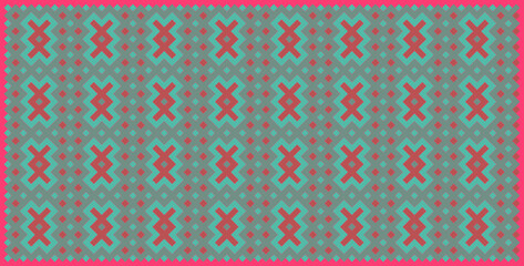 Multicolor truchet tiling connections illustration