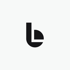 Initial letter BL monogram logo design.