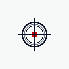 Shooting target vector illustration. Creative design.