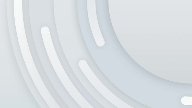 Slow Moving White Circular Background on Corner Right