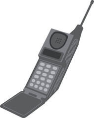old contemporaly vector art telephone from illustrator