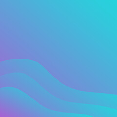 color gradient fluid wawes background template. abstract gradient square template for social media posting, promo business banners and posters. purple and blue colors overflowing gradient.