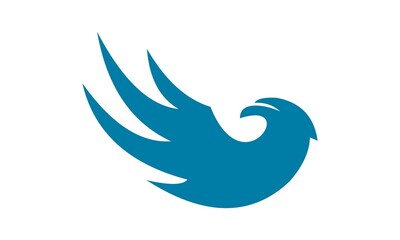 blue flying eagle logo