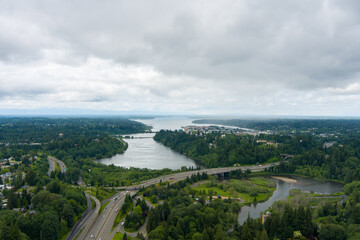 Fototapeta na wymiar View of Olympia, Washington 
