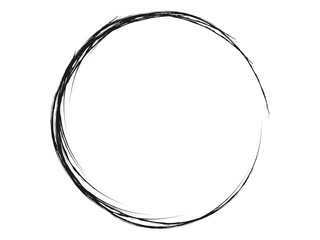 Grunge circle made for your project.Grunge circle made with black ink.