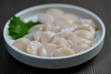 ホタテの刺身