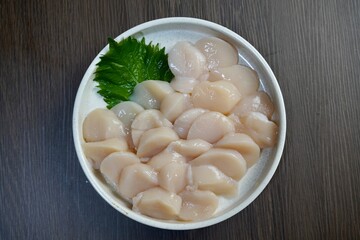 ホタテの刺身