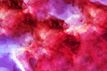 Obraz premium Beautiful red space nebula. Elements of this image furnished by NASA