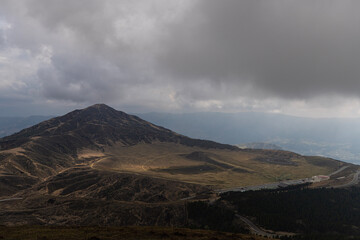 clouds over the mountains