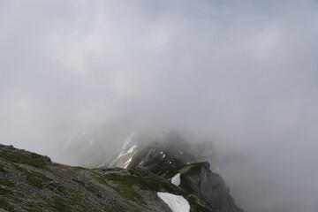 fog in the mountains