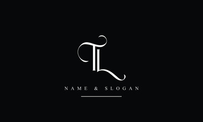 TL, LT, T, L abstract letters logo monogram