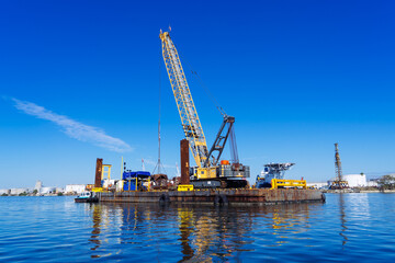 Obraz premium Florida Tampa bay harbor and port landscape 